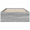 vidaXL Giroletto Cassetti Grigio Sonoma 100x200 cm Legno Multistrato