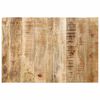 vidaXL Testiera 120 cm in Legno Massello di Mango Grezzo