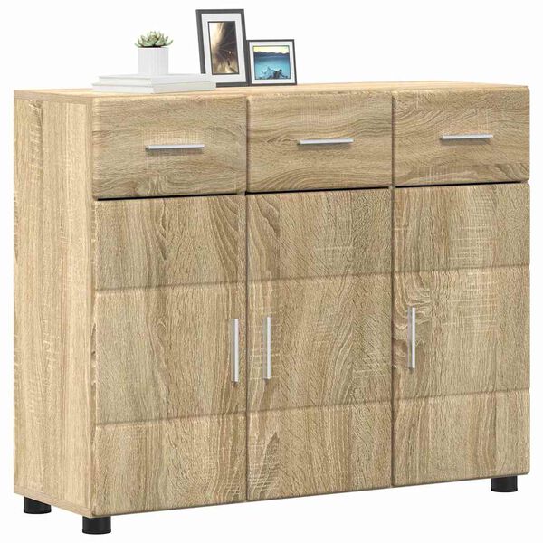 vidaXL Credenza con porta FLORIN Rovere Sonoma 88,5 x 30,5 x 73 cm