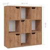 vidaXL Libreria Rovere Marrone 88,5x27,5x88 cm in Legno Multistrato