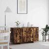 vidaXL Credenza Rovere fum&eacute; 135 x 41 x 75 cm Legno multistrato