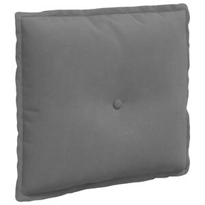 vidaXL Cuscino per Schiena Grigio scuro 50 x 45 cm