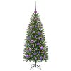 vidaXL Albero di Natale artificiale con 150 LED Verde 120 cm PE e PVC