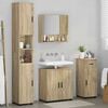 vidaXL Set di mobili per il bagno con cassetto 4 pcs Rovere Sonoma