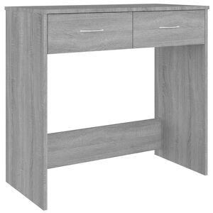 vidaXL Scrivania Grigio Sonoma 80x40x75 cm in Legno Multistrato