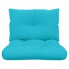 vidaXL Cuscini per Pallet 2 pz Turchese in Tessuto Oxford