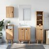vidaXL Set Mobili da Bagno 4 pz OTTA in Legno Massello di Pino