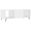 vidaXL Tavolino da Salotto Bianco Lucido 102x50x40cm Legno Multistrato