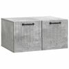vidaXL Mobile Porta TV da Muro Grigio Cemento 59,5 x 41 x 30 cm