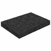vidaXL Pad per patio in granuli di gomma Nero 6 x 9 x 1 cm Gomma