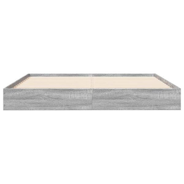 vidaXL Giroletto Grigio Sonoma 140x200 cm in Legno Multistrato