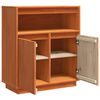 vidaXL Credenza Marrone cerato 70 x 34 x 80 cm Pino massello