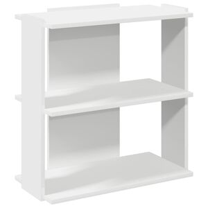 vidaXL Libreria a 3 Ripiani Bianca 60x30x60 cm in Legno Multistrato