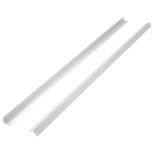 vidaXL Profili Angolari per Decking in Alluminio 170 cm Argento