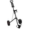 vidaXL Carrello da golf Nero Ferro Pieghevole