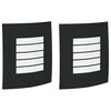 vidaXL Lampada da Parete Esterna 2 pcs Nero 23.5 x 9 x 26 cm