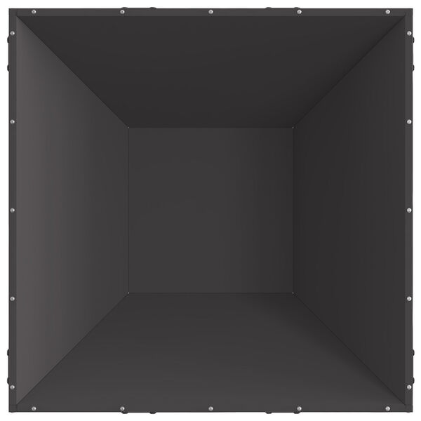 vidaXL Focolare Nero 80 x 80 x 40 cm Acciaio