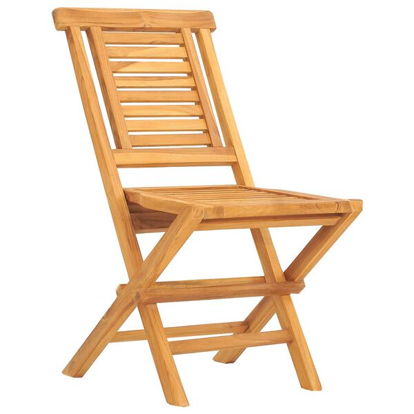 vidaXL Set da Pranzo per Giardino 5 pz in Legno Massello di Teak
