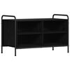 vidaXL Mobile TV 140 x 39,5 x 50 cm Rovere Nero Legno ingegnerizzato