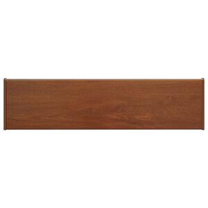 vidaXL Soglia della Finestra Legno Marrone 60 x 20 x 4,5 cm PVC