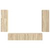 vidaXL Set mobile TV 4 pcs Rovere Sonoma Legno multistrato