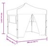 vidaXL Tenda Party Blu 200 x 200 x 315 cm Tessuto Oxford