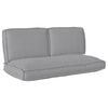 vidaXL Set di Cuscini Tessuto Oxford Grigio 120 x 60 x 52 cm