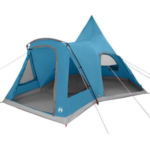 vidaXL Tenda Teepee per 5 Persone 5 persona Blu