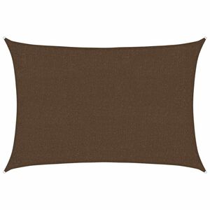 vidaXL Vela Parasole 160 g/m&sup2; Marrone 2x2,5 m in HDPE