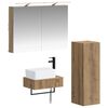 vidaXL Set di Armadi da Bagno 4 pz Rovere Artigianale