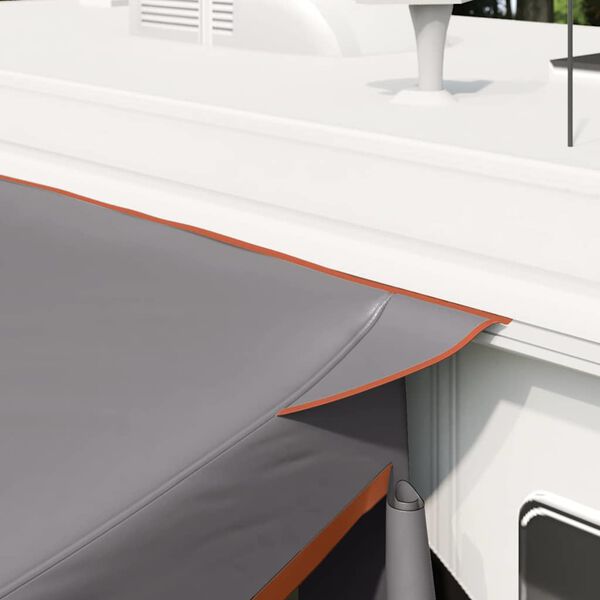 vidaXL Tenda per portellone posteriore Grigio e arancione taffet&agrave;