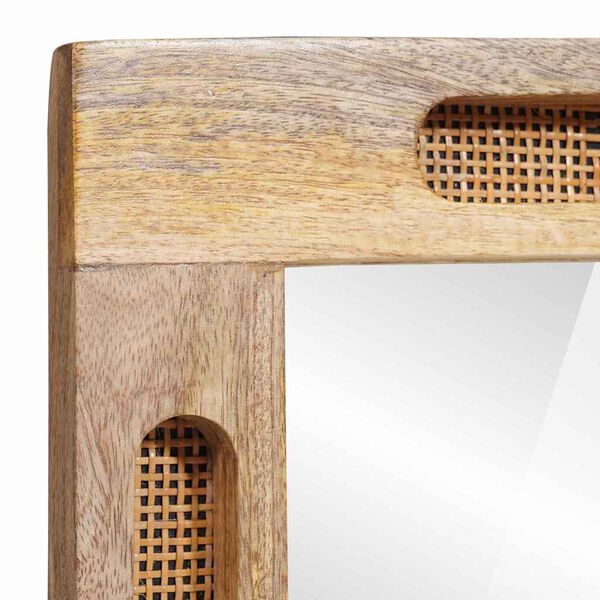 vidaXL Specchio da bagno con specchio Marrone 50 x 70 x 3 cm