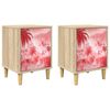 vidaXL Armadio da Notte AACHEN 2 pz Rovere Sonoma 36 x 33 x 50 cm