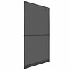 vidaXL Schermo Insetti a Battente Antracite e Nero 120 x 240 cm