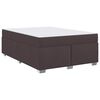 vidaXL Struttura del letto Marrone Scuro 160 x 200 cm Tessuto