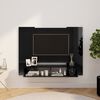 vidaXL Mobile TV a Muro Nero Lucido 120x23,5x90 cm Legno Multistrato