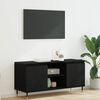 vidaXL Mobile TV Rovere Nero 104 x 35 x 50 cm Legno multistrato