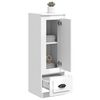 vidaXL Credenza Bianco Lucido 36x35,5x103,5 cm in Legno Multistrato