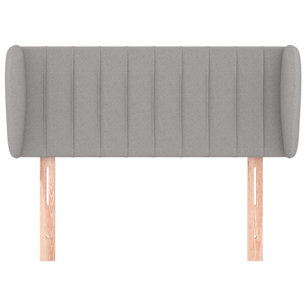 vidaXL Testiera ad Orecchio Grigio Chiaro 93x23x78/88 cm in Tessuto