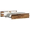 vidaXL Giroletto senza Materasso Legno Antico 160x200 cm in Truciolato