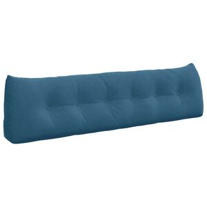 vidaXL Cuscino per Schiena Blu 180 x 24 x 50 cm Velluto