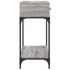 vidaXL Tavolino Consolle Grigio Sonoma 100x34,5x75cm Legno Multistrato