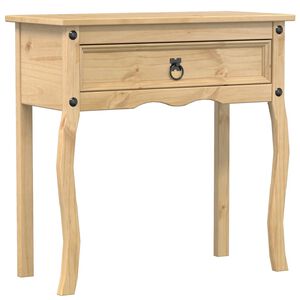 vidaXL Tavolino Consolle Corona 73x35x73 cm in Legno Massello di Pino