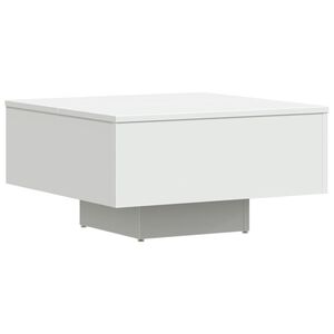 vidaXL Tavolino da Salotto Bianco 60x60x31,5 cm in Legno Multistrato