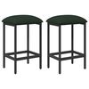 vidaXL Sgabello da bar 2 pcs Verde Scuro 40 x 32 x 74 cm