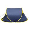 vidaXL Tenda da Campeggio Pop-up per 2 Persone Blu Marino/Giallo