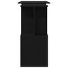 vidaXL Scrivania Rovere Nero 200 x 50 x 76 cm Legno multistrato
