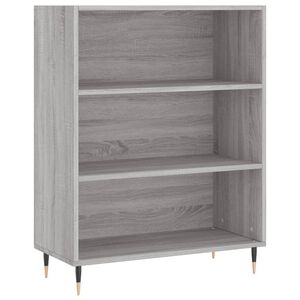 vidaXL Libreria Grigio Sonoma 69,5x32,5x90 cm in Legno Multistrato