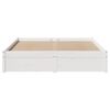 vidaXL Letto senza Materasso Bianco 150x200 cm Legno Massello di Pino