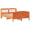 vidaXL Letto senza Materasso Marrone Cera 140x190 cm in Legno di Pino